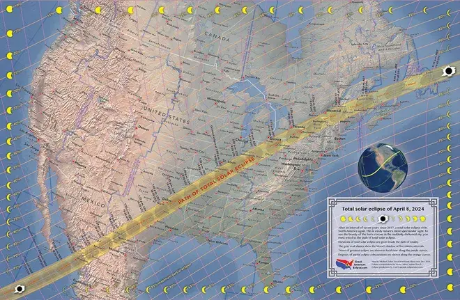 path of totality 2024 solar eclipse nasa map